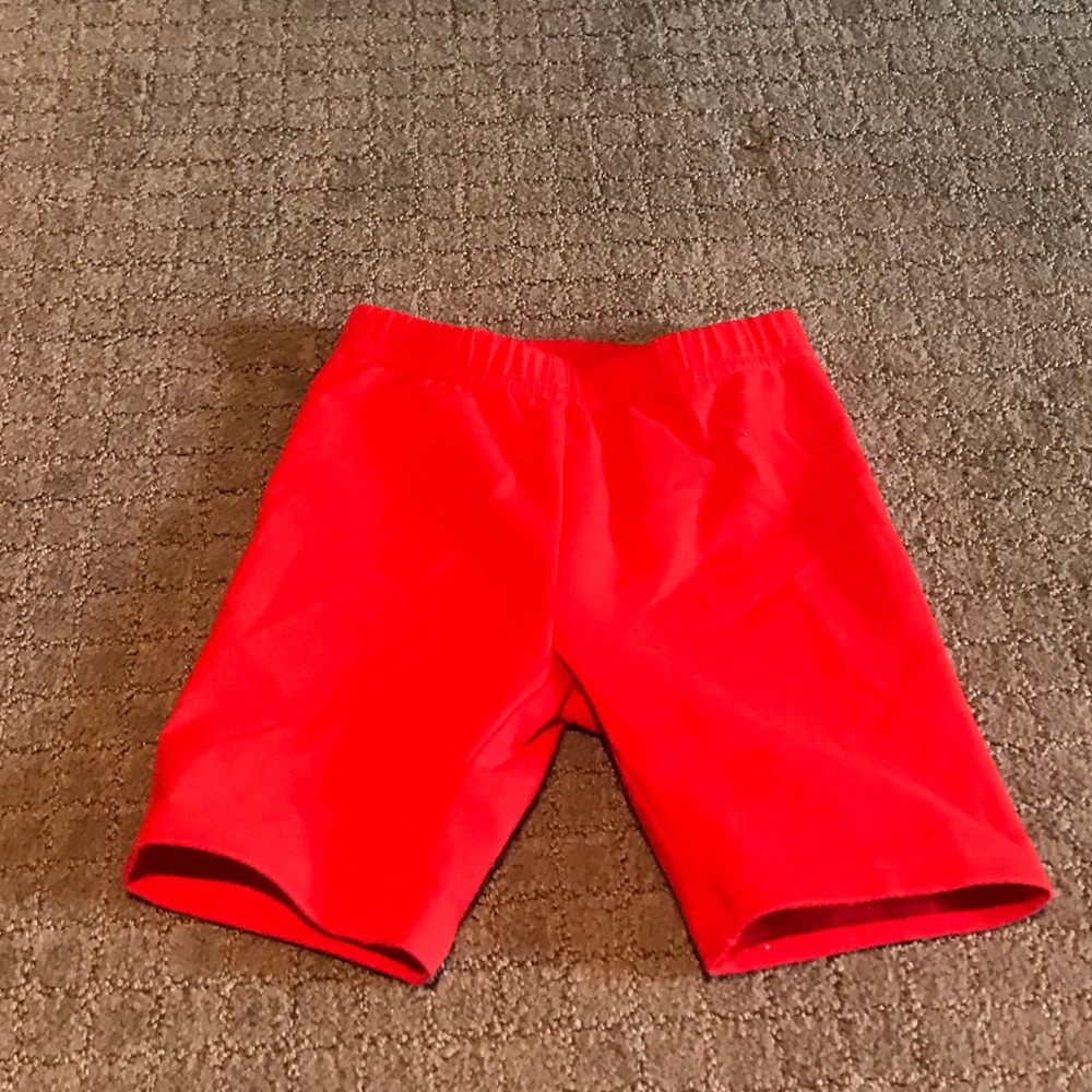 Girls red undershorts